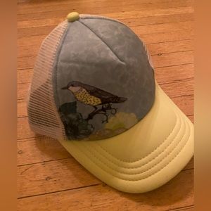 Amber Trucker Hat - beautiful bird design
